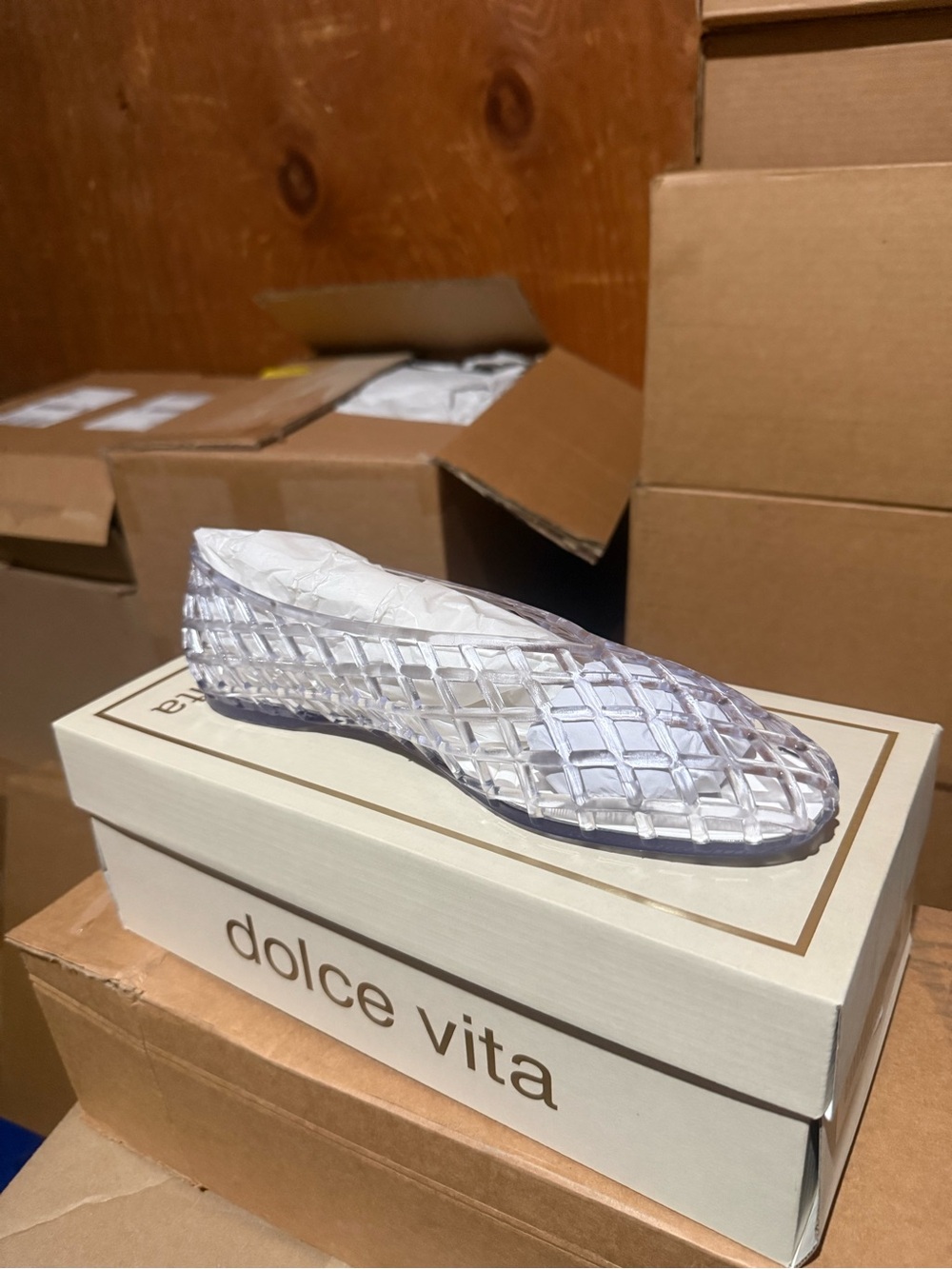 NWT Dolce Vita Jam Flats Crystal Jelly SIZE 9